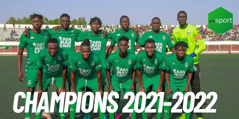Ligue 1: Le Casa Sport sacré champion du Sénégal après son nul face à Teungueth Fc