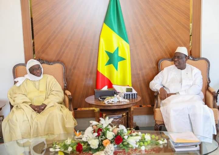 Dernière minute: Le nouveau Khalife général des Layènes reçu au palais par le président Macky Sall