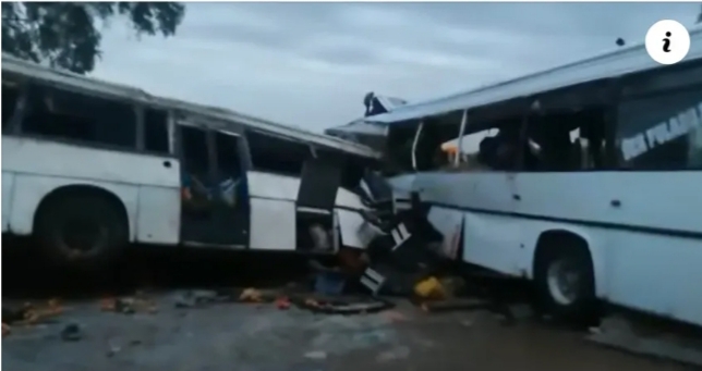 Kaffrine : Une collision entre deux bus fait 40 morts et plusieurs blessés
