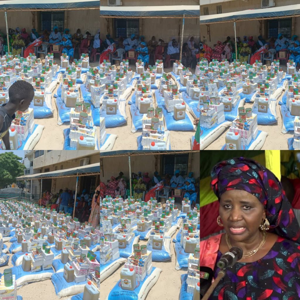 Kaolack: Mariama Sarr a distribué plus de 500 kits alimentaires à ses présidentes de comité et appelle la population d’aller s’inscrire sur les listes  électorales