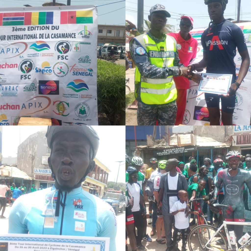 3ème édition du Tour international de cyclisme de la Casamance: L’étape du Cap Skirring, étape-terminus du circuit