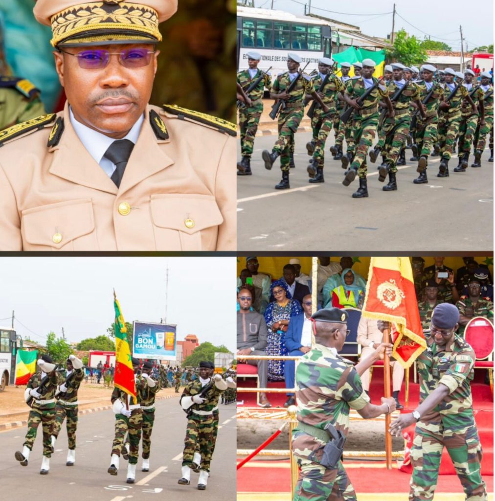 Kaolack: Cérémonie de prise de commandement, le colonel Diouma Sow officiellement installé commandant de la zone militaire n°3.