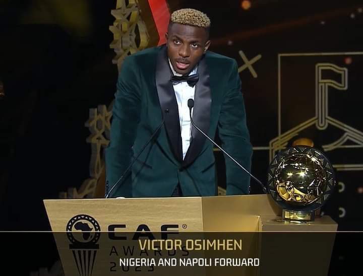 CAF Awards 2023: Victor Osimhen élu meilleur joueur africain (Ballon d’or)